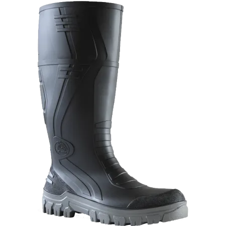 Bata - Jobmaster 3 Black/Grey PVC 400mm Safety Gumboots 892-62290