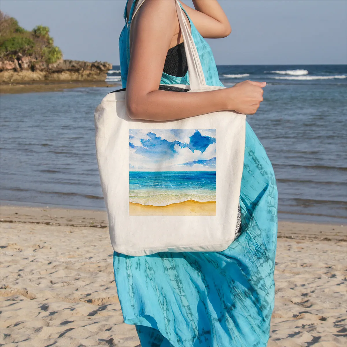 Beach Painting Beach Tote