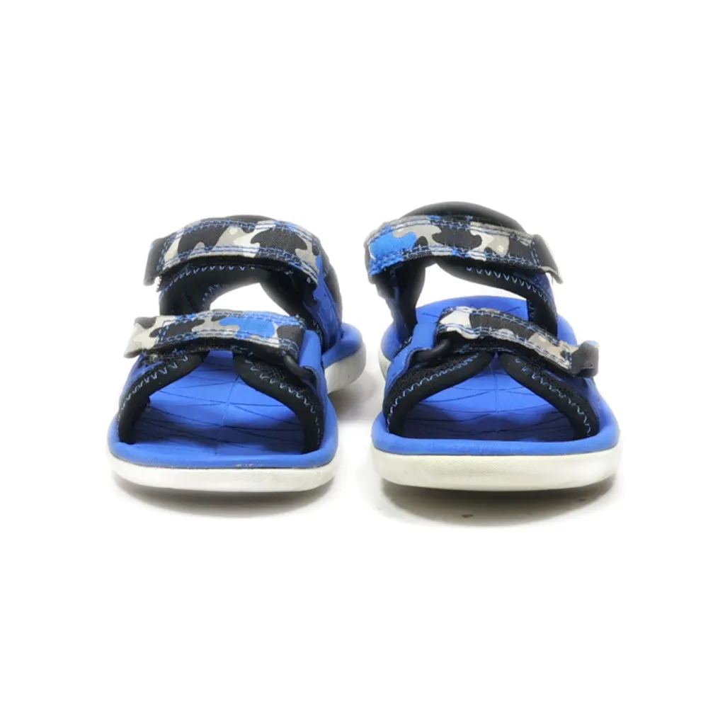 Clarks Surfing Coast Sling Back Crawlers Fabric Blue Colour For Kids