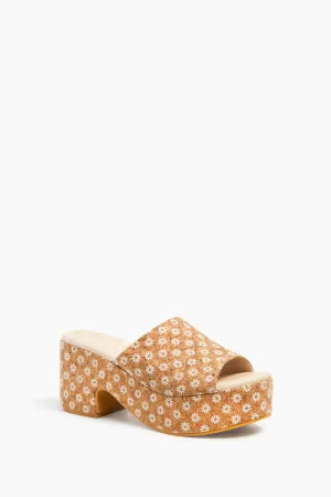 Cork Daisy Terry Heels