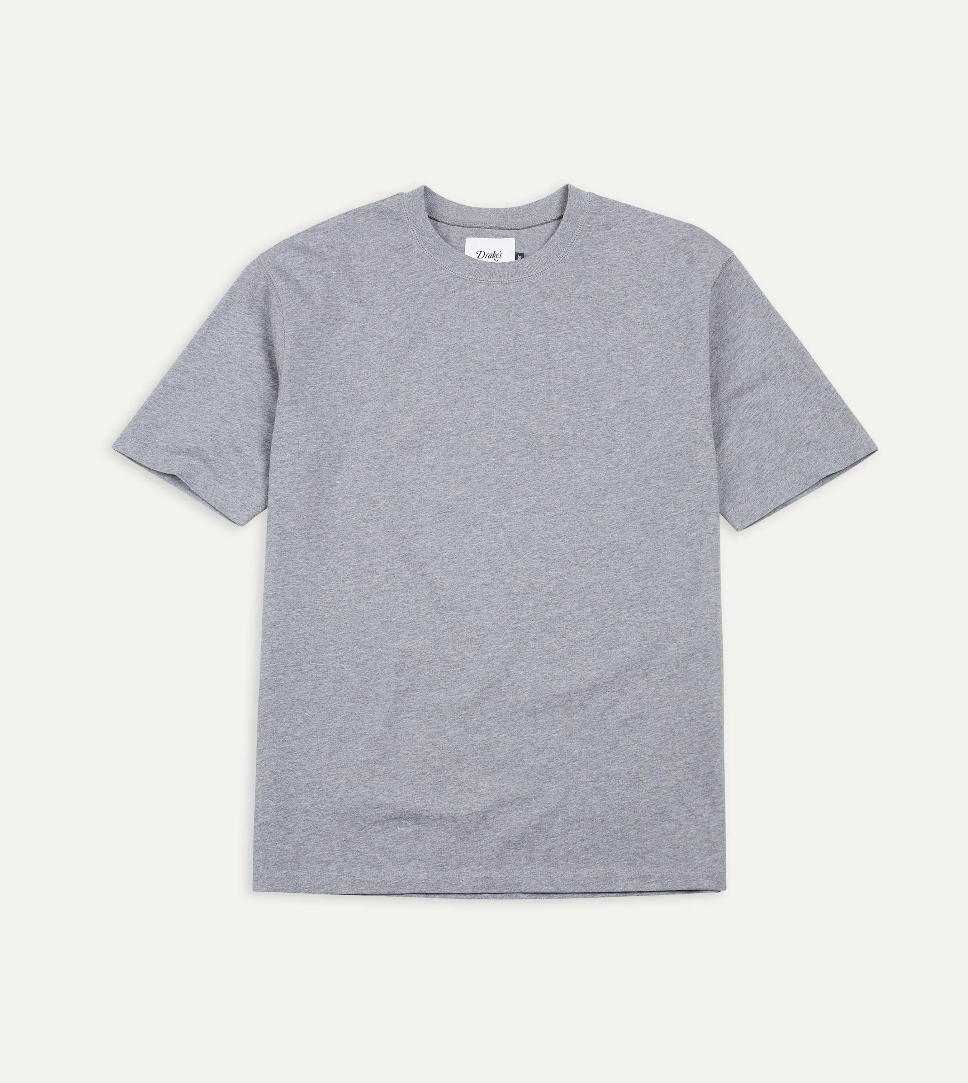 Grey Cotton Crew Neck Hiking T-Shirt