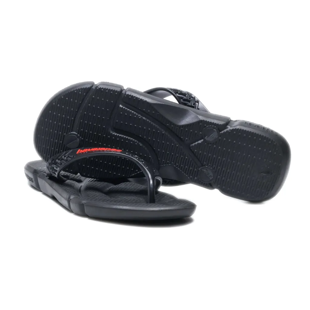 Havaianas Flip Flops Rubber Black Colour For Men