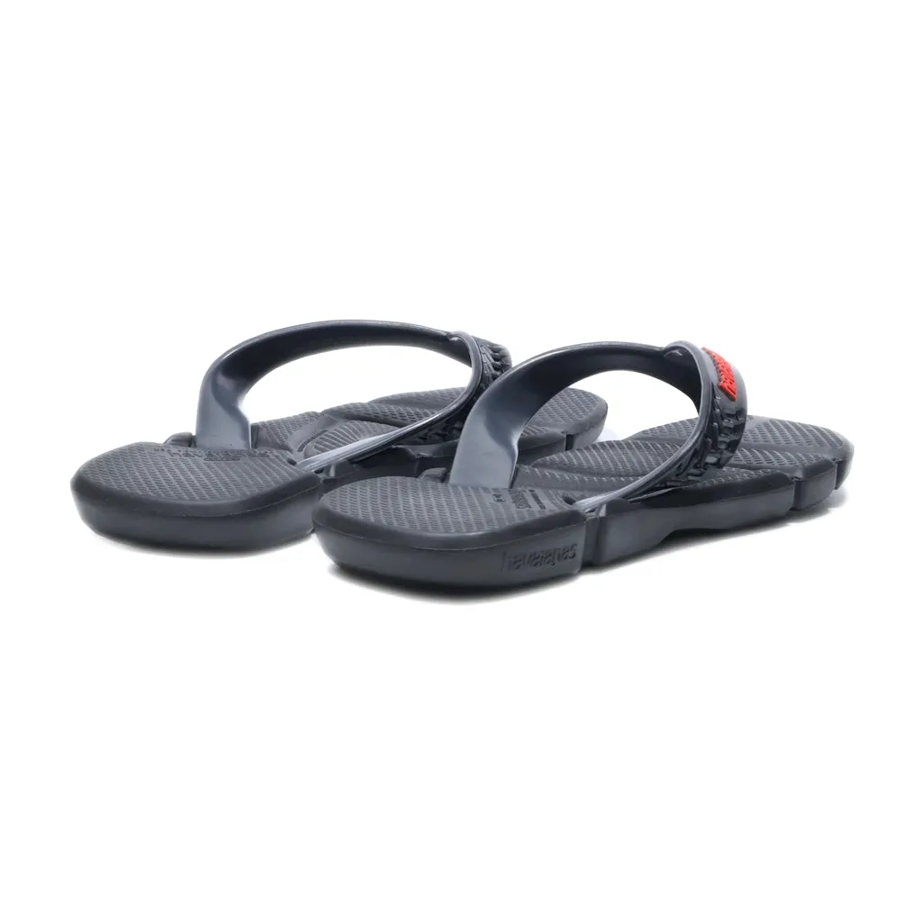 Havaianas Flip Flops Rubber Black Colour For Men