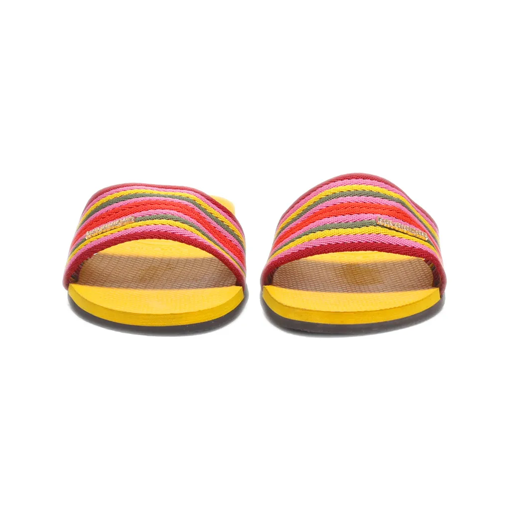 Havaianas Sliders Fabric Yellow Colour For Women