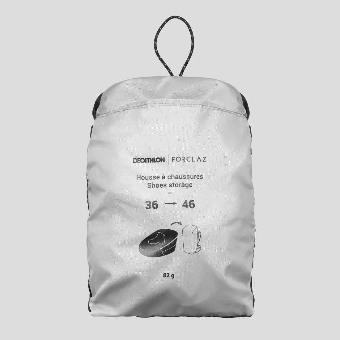 Hiking shoe storage bag for sizes 4 to 10.