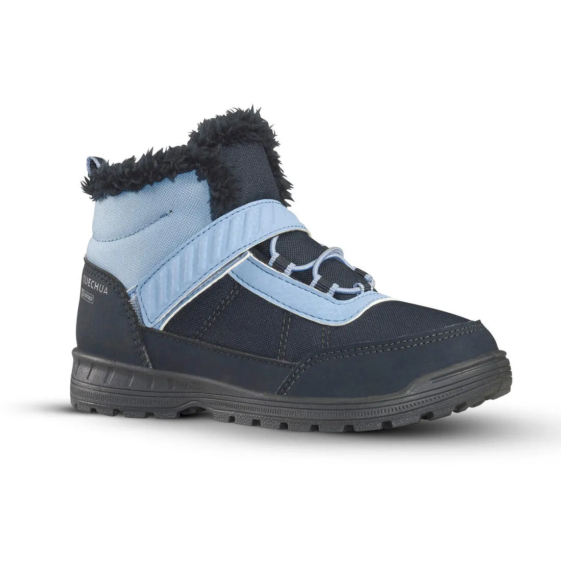 Kid's Hiking Boots Mid Rip-tab Waterproof - SH100