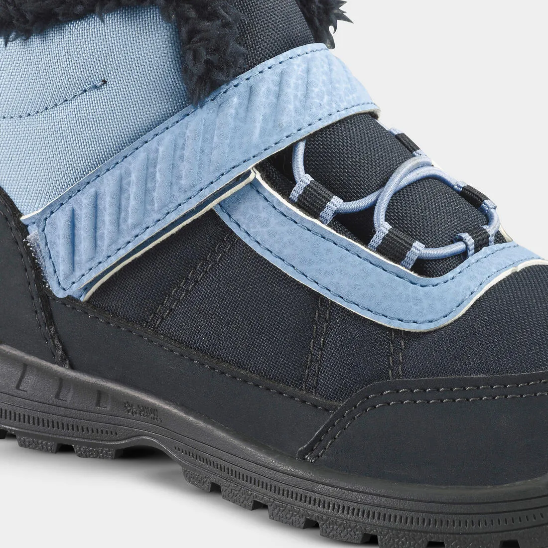 Kid's Hiking Boots Mid Rip-tab Waterproof - SH100