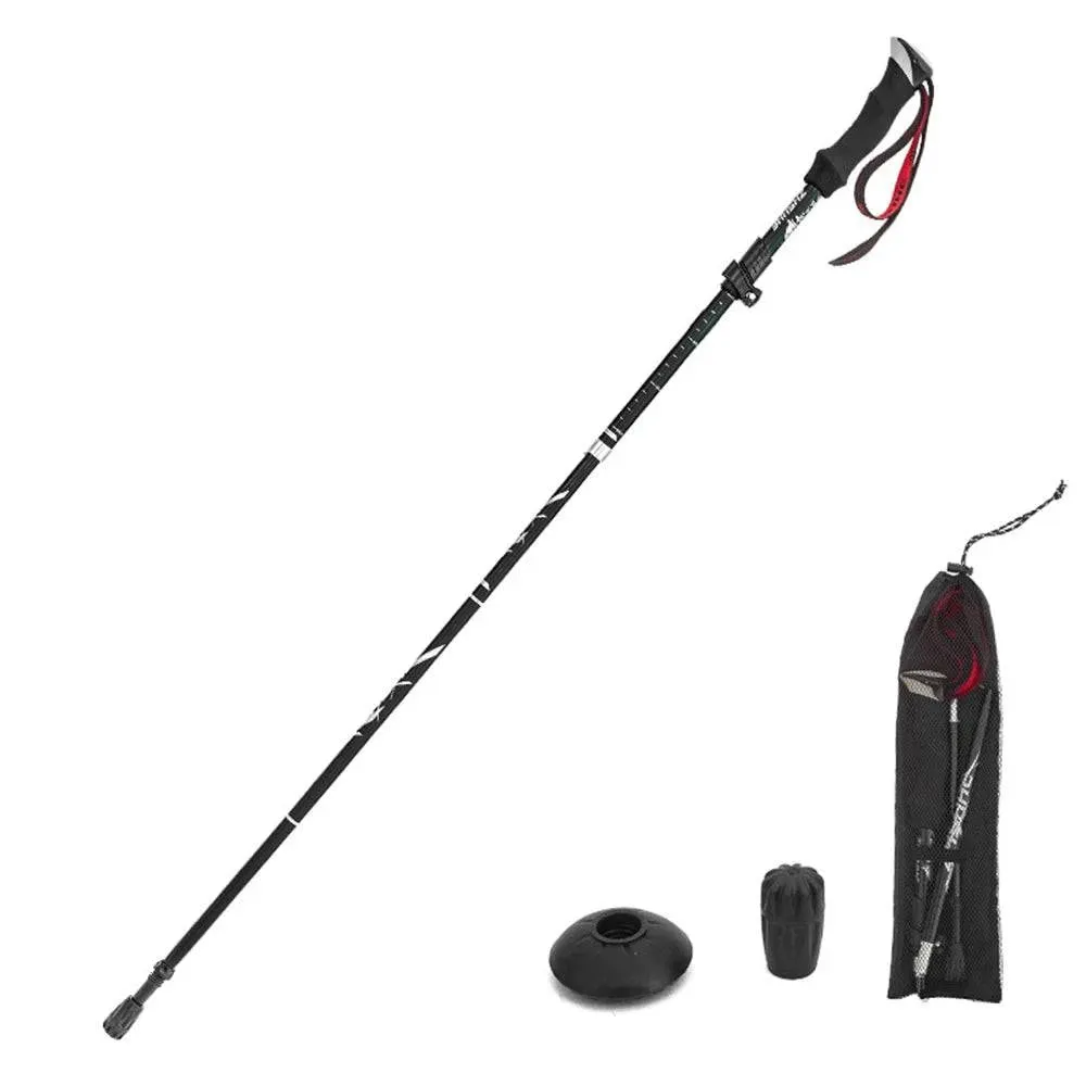 Lightweight Collapsible Trekking Pole Five-fold Walking Stick for Hiking Camping Backpacking Aluminum Alloy Trekking Pole