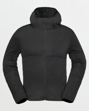 Mens Gridlock Full Zip Fleece - Black