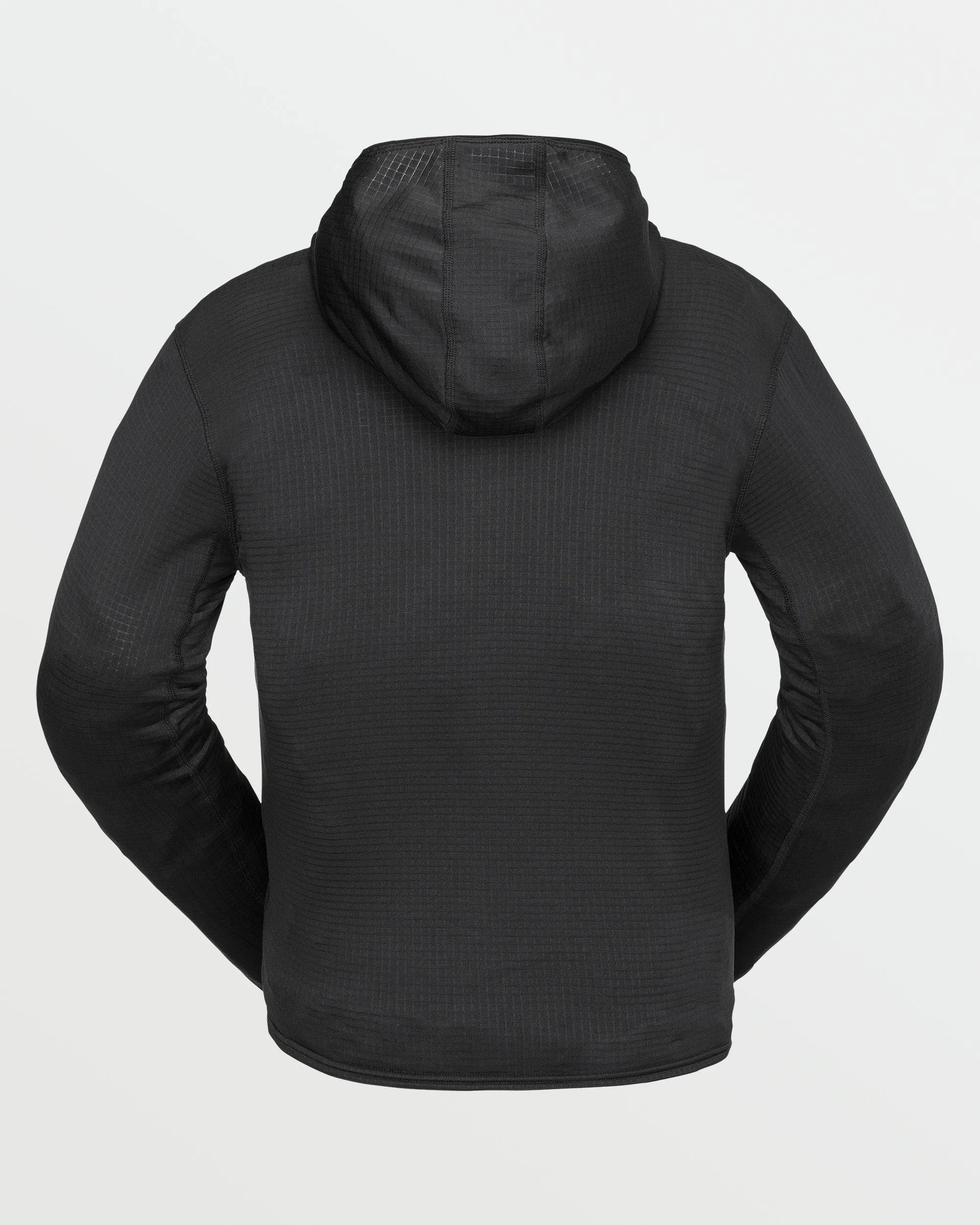 Mens Gridlock Full Zip Fleece - Black