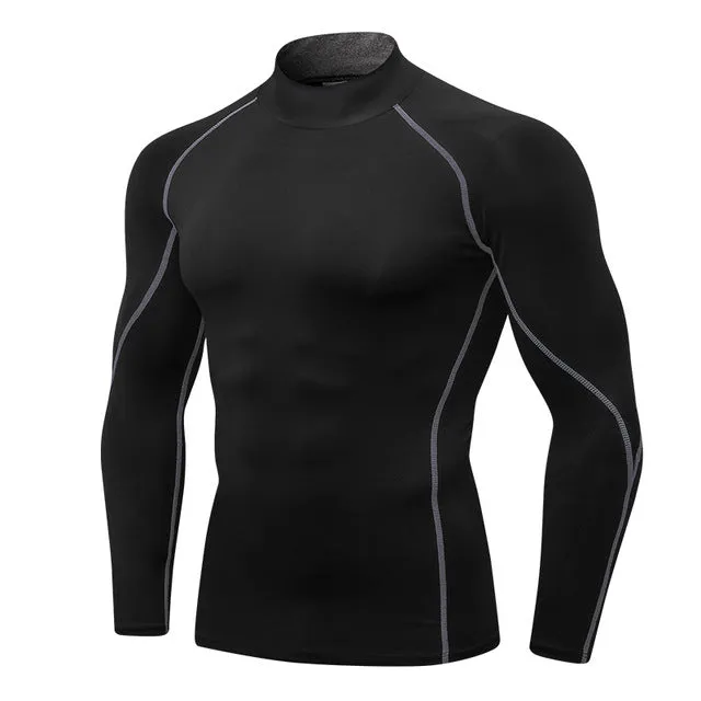 Men's Long Sleeve Compression Running T Shirt