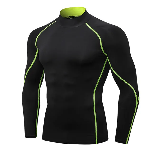 Men's Long Sleeve Compression Running T Shirt