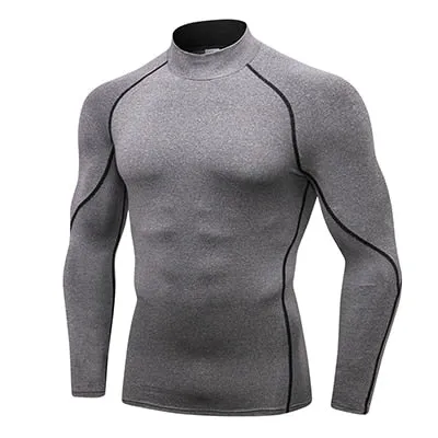 Men's Long Sleeve Compression Running T Shirt