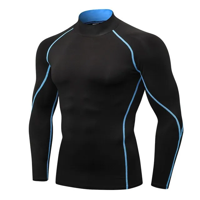 Men's Long Sleeve Compression Running T Shirt