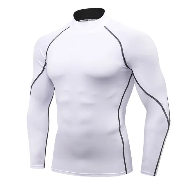 Men's Long Sleeve Compression Running T Shirt