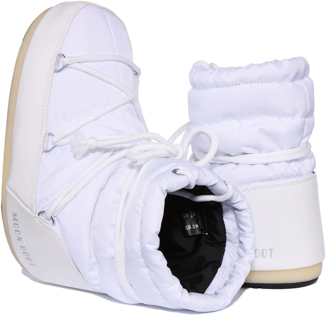 Moon Boot Nylon Low In White For Women