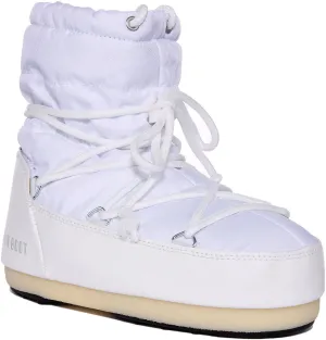 Moon Boot Nylon Low In White For Women