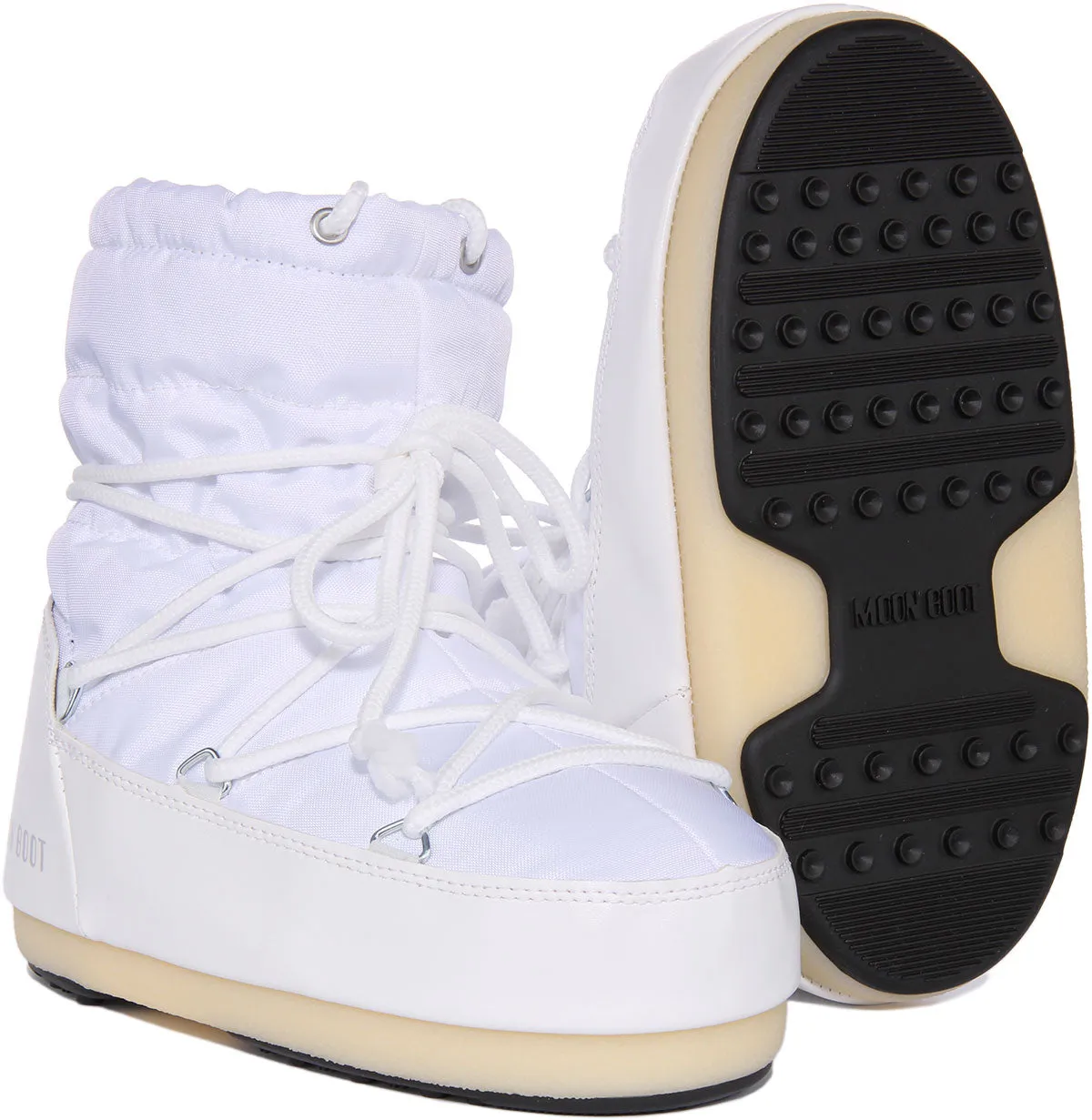 Moon Boot Nylon Low In White For Women