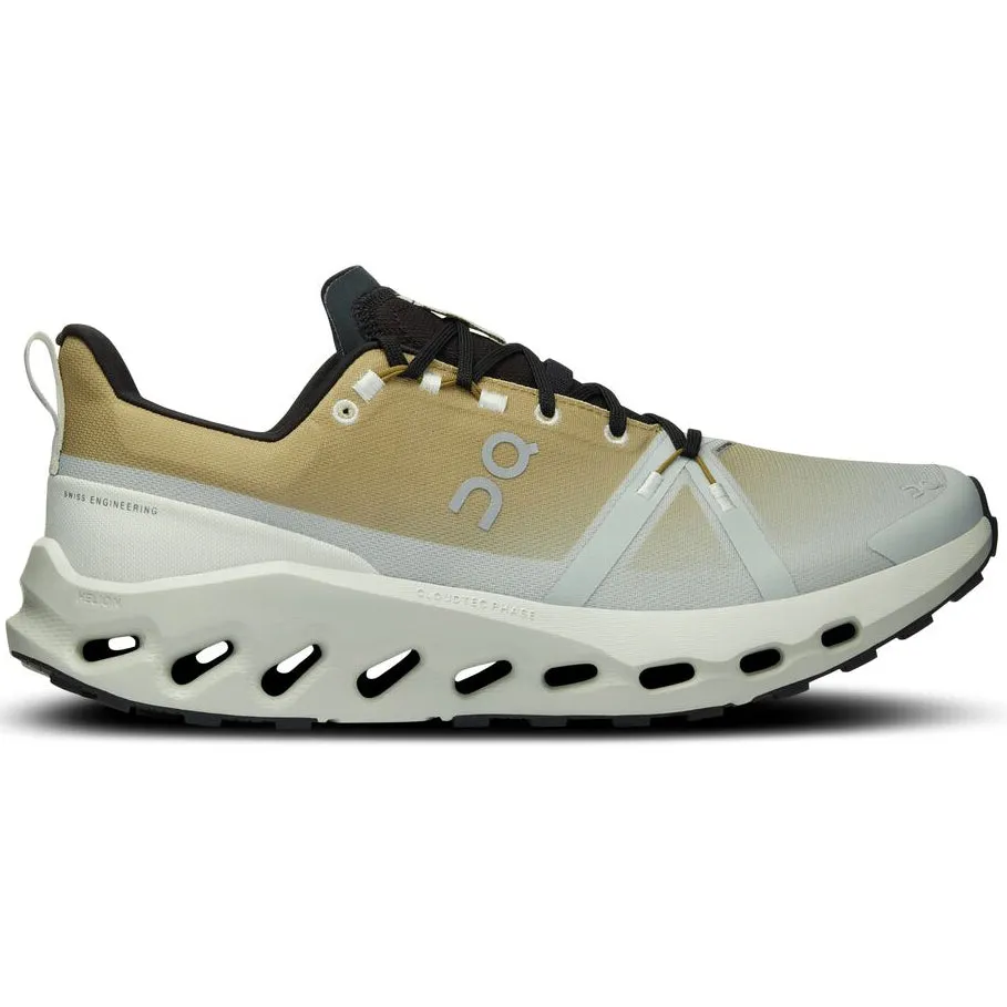 On Men's Cloudsurfer Trail Waterproof Running Shoes Safari / Mineral