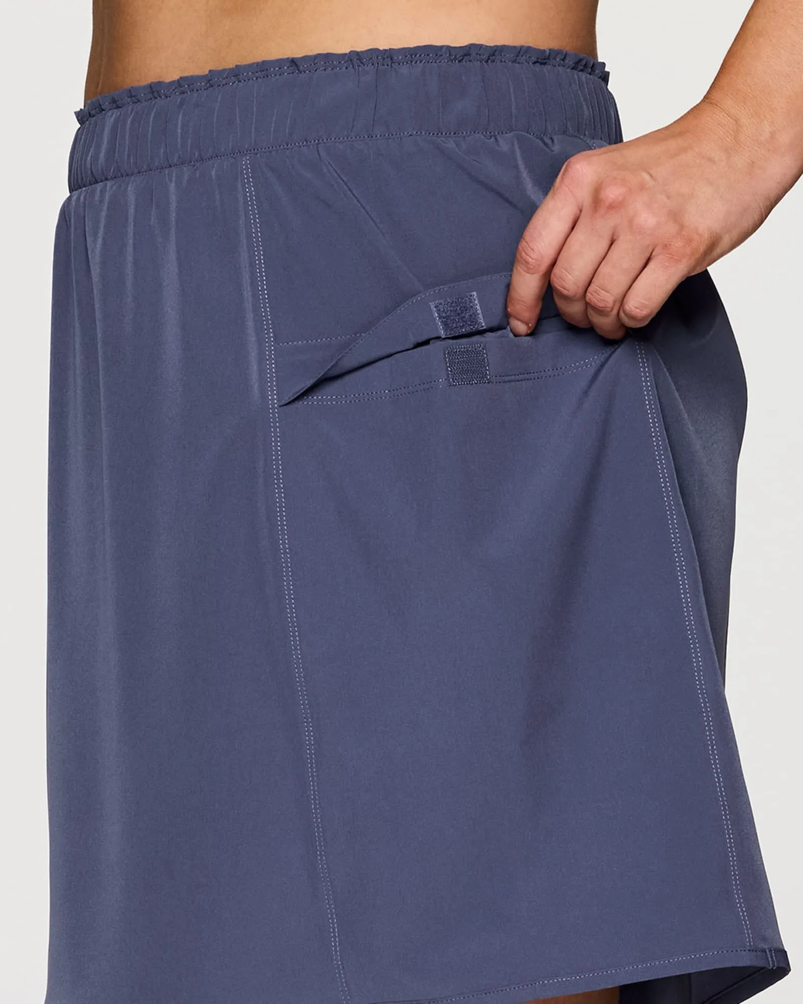 Plus On Course 19" Skort | Smoke Blue