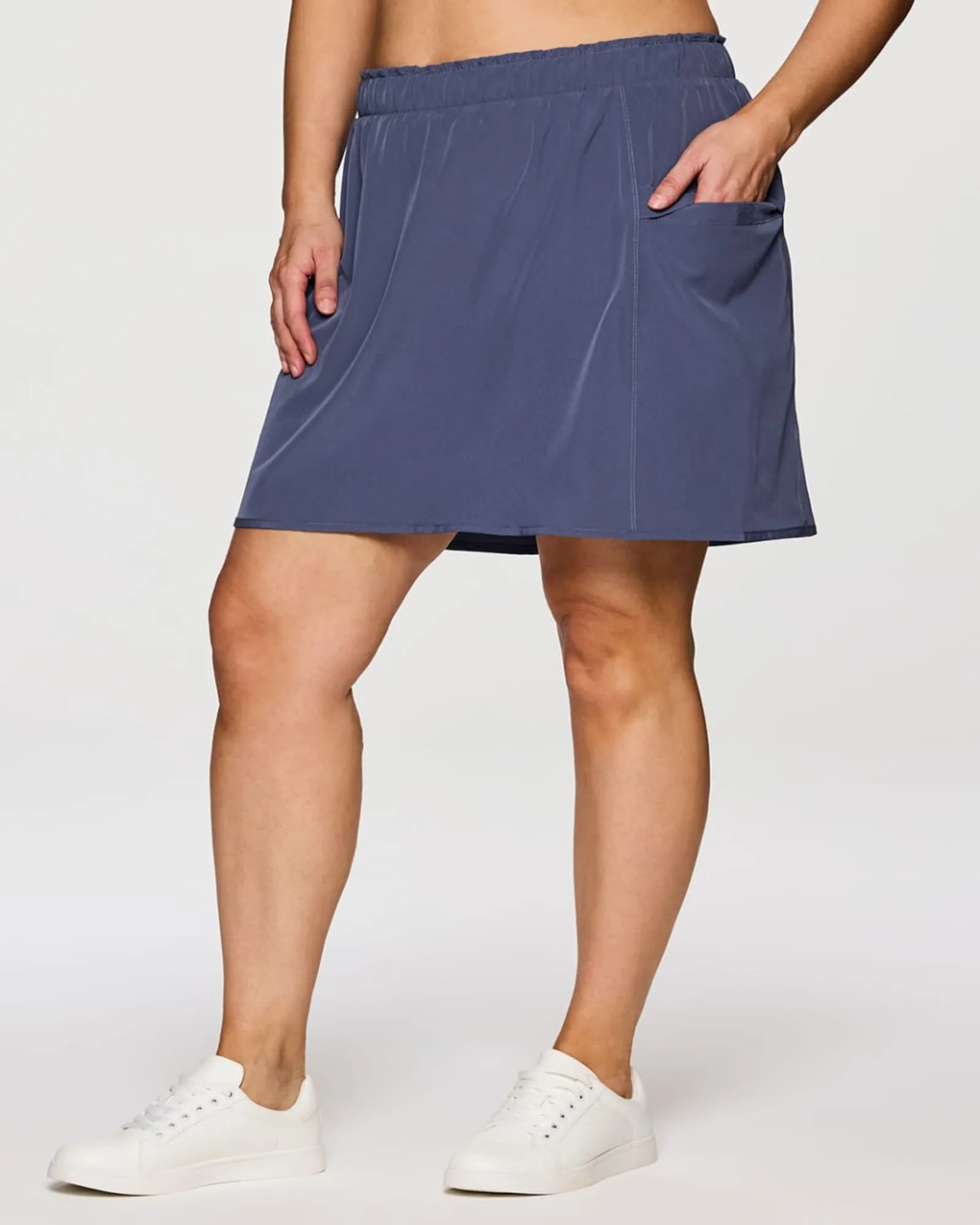 Plus On Course 19" Skort | Smoke Blue