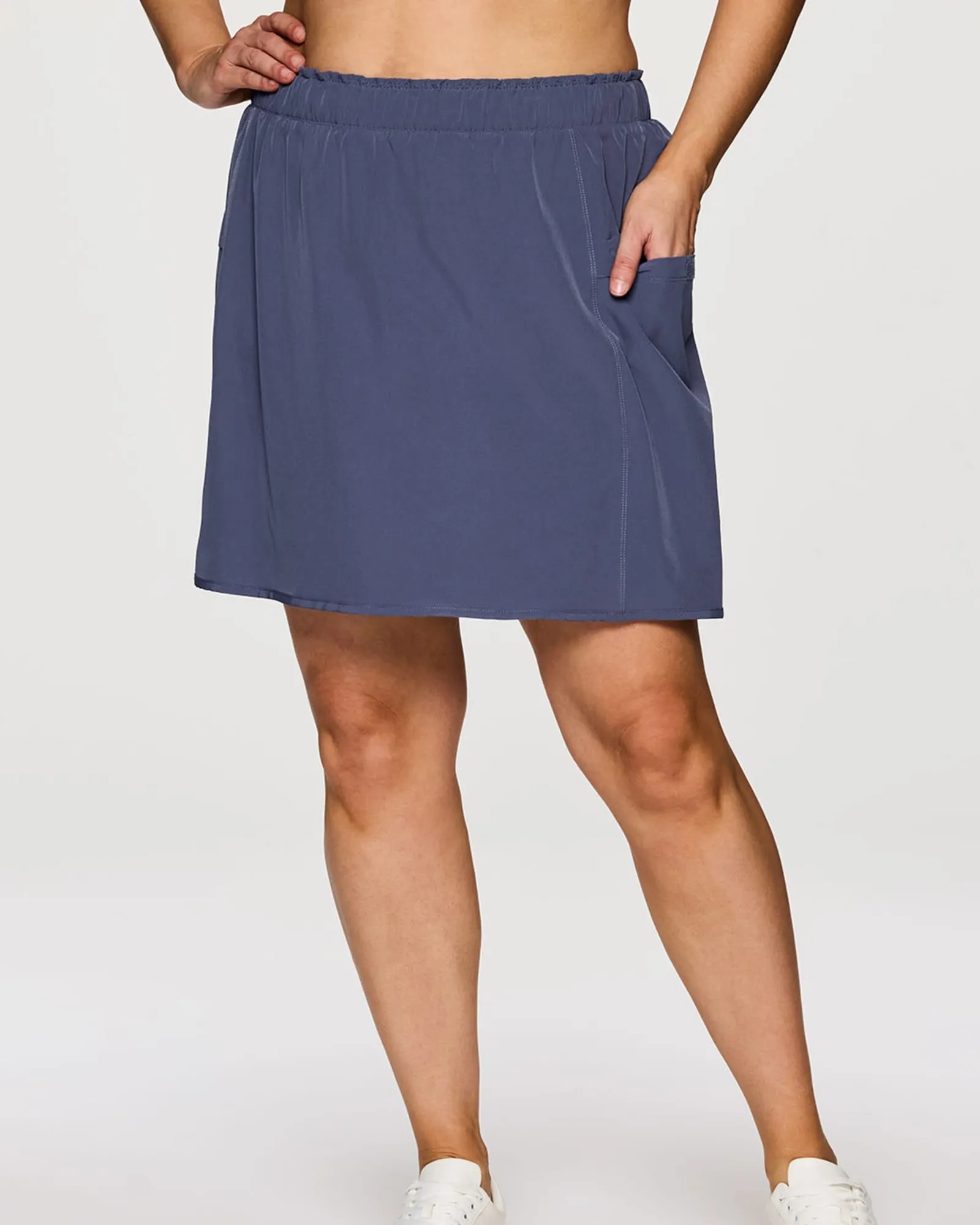 Plus On Course 19" Skort | Smoke Blue