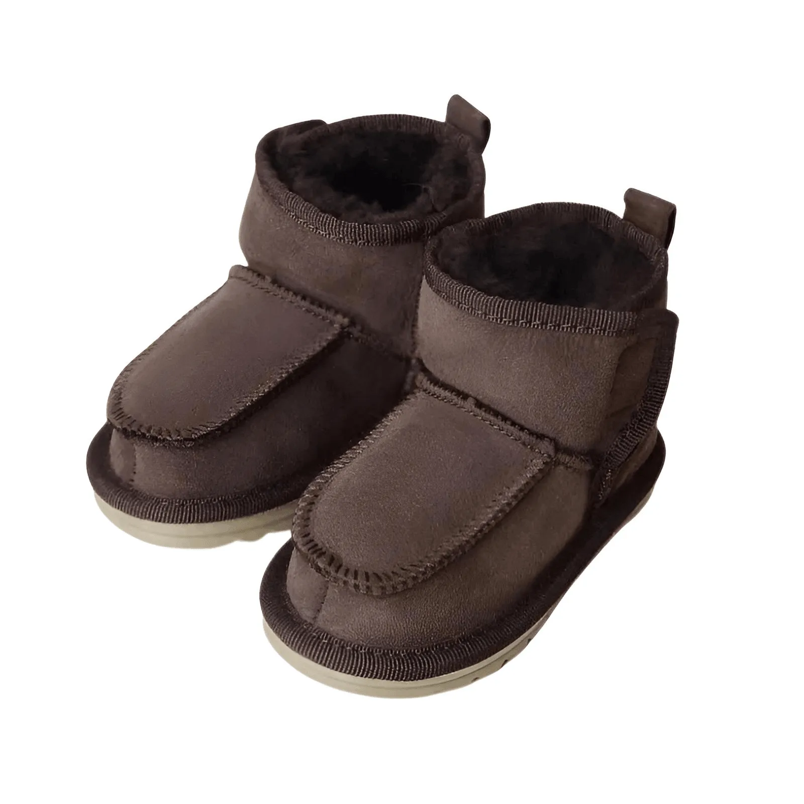 Real Sheepskin Fur Baby Snow Boots