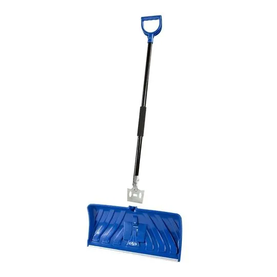 Snow Joe SJEG24 2-in-1 Snow Pusher   Ice Chopper | 24-Inch | Poly Blade (Blue)