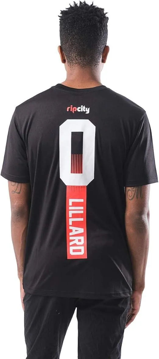 Ultra Game NBA Official Men’s Super Soft Players T-Shirt - Unisex, Portland Trail Blazers - Damian Lillard, Team Color|Portland Trail Blazers