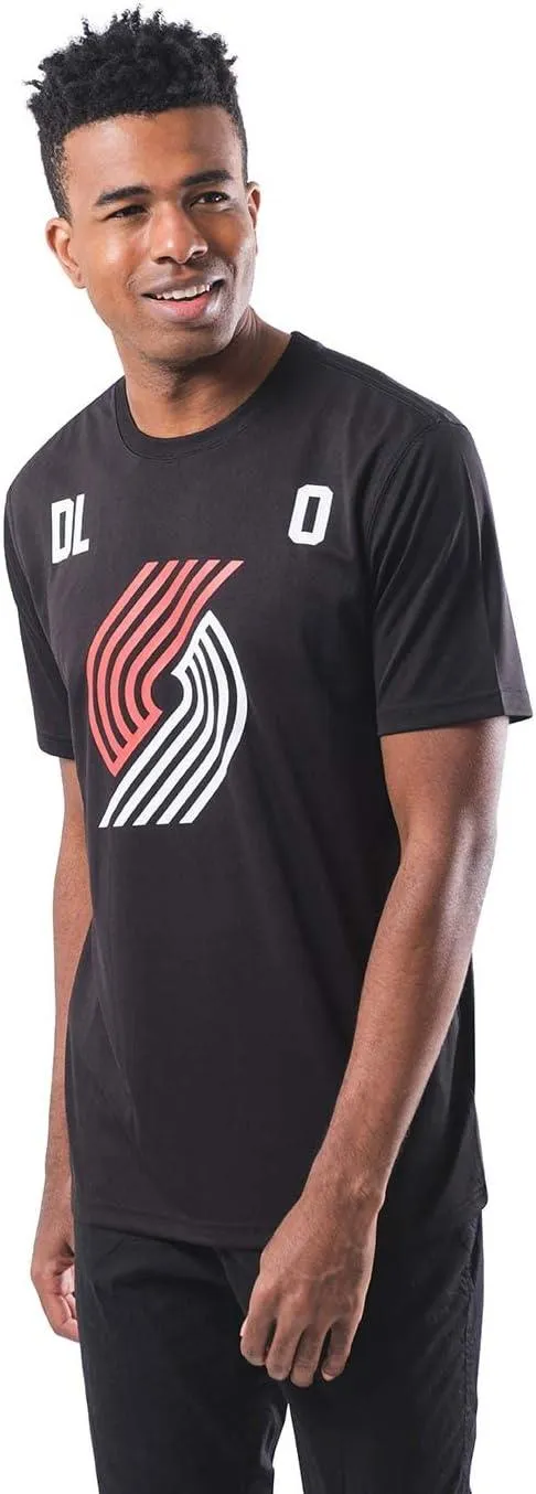 Ultra Game NBA Official Men’s Super Soft Players T-Shirt - Unisex, Portland Trail Blazers - Damian Lillard, Team Color|Portland Trail Blazers