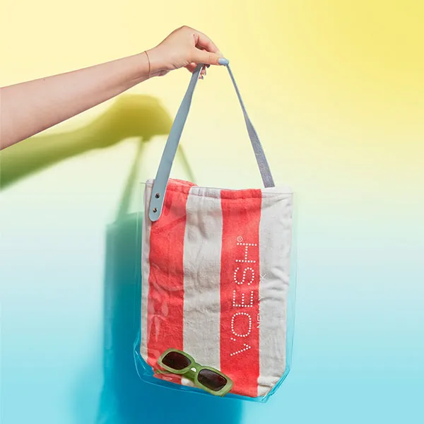 VOESH Clear Beach Tote